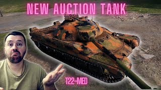 New Auction Tank  T22 med Tank Review  World Of Tanks [upl. by Raama585]