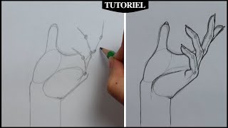 【Tutoriel】Astuces pour dessiner une main facilement [upl. by Asiled]