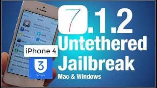 Jailbreak iPhone 4 Install Cydia Running On iOS 712 711 and iOS 71 Using 3uTools  New Update [upl. by Hanahs]