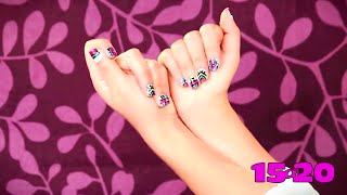 Tutorial Haz un diseño tribal en tus uñas [upl. by Ulla410]