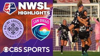 Racing Louisville FC vs San Diego Wave FC Extended Highlights  NWSL  CBS Sports Attacking Third [upl. by Tubb191]