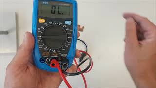 weerstand meten met een multimeter [upl. by Netsud]