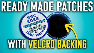 Embroidery Designs For Ready Made Patches With Velcro Backing [upl. by Truitt]