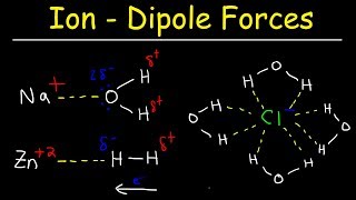 Ion Dipole Forces amp Ion Induced Dipole Interactions  Chemistry [upl. by Oidgime]