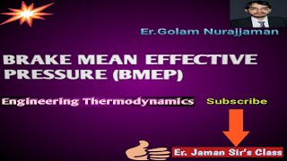 Definition of Brake Mean Effective Pressure BMEP of IC Engine [upl. by Skricki]