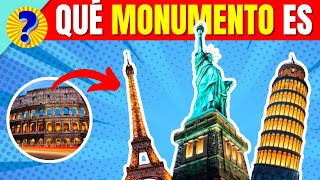 🗽Adivina los MONUMENTOS más FAMOSOS 🗼🗿  ¿Cuánto sabes sobre CULTURA [upl. by Eciuqram]