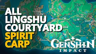 All Lingshu Courtyard Spirit Carp Genshin Impact [upl. by Walworth]