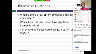 Session 22 Basics of Options for Real Options [upl. by Baylor]