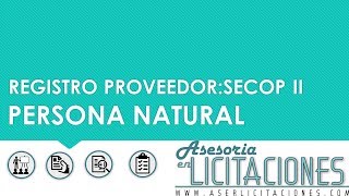 SECOP II proveedor natural [upl. by Odlanor]