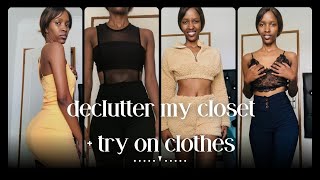 DECLUTTER ORGANIZE MY CLOSET  TRY ON CLOTHES part 2 MASA SELKA [upl. by Idur]