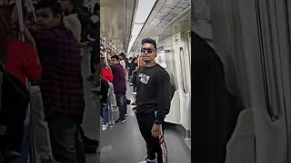 Girls voice prank in metro 🤣 don’t miss end [upl. by Yartnod]