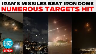 Iran Fires 400 Missiles amp Rockets Unleashing Hellfire on Israel as Iron Dome Struggles  LIVE [upl. by Reinold]