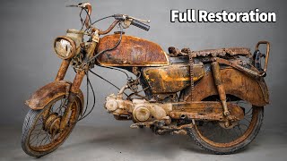 Full Restoration 40 Years Old ruined Classic Motorcycle [upl. by Tillio]