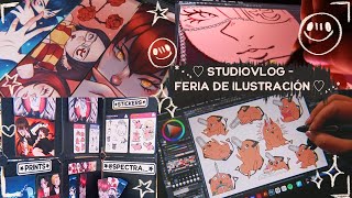 •¸♡ Mi primera feria de ilustración  Studiovlog  Spectra  CONCURSO ♡¸• [upl. by Anitnuahs]