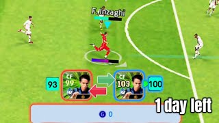 BEFORE FREE RESET ENDS TRY 100 FINISHING INZAGHI😱😱 [upl. by Eemia406]