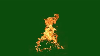 Fire green screen effects  Fire green screen animation video [upl. by Reiners]