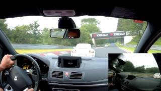 911 GT3 what Insane fast Megane RS  Nurburgring [upl. by Aihtnic]