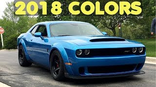 2018 Dodge Challenger Color Options  Comparison [upl. by Toogood749]