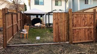 Wood sliding gate with TOPENS CK700 [upl. by Mungo]