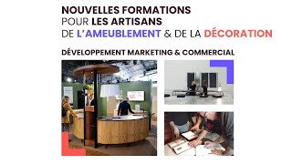 Boostez votre rentrée avec nos formations Marketing et vente ebenisterie tapissier [upl. by Grunberg]