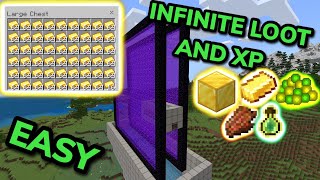 BEST 121 GOLD AND XP FARM TUTORIAL in Minecraft Bedrock MCPEXboxPSNintendo SwitchPC [upl. by Laspisa]