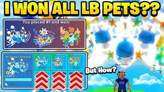 I WON ALL RANK 1 LEADERBOARD OCEAN REWARD PETS Roblox Clicker Simulator [upl. by Sirraj]