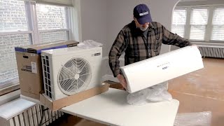 How to Install a Ductless MiniSplit Air Conditioner  Blueridge [upl. by Hebel]