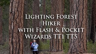 Lighting a Hiker in the Forest Using a Canon 580EXII Flash and Pocket Wizard TT1 and TT5 [upl. by Beckerman]