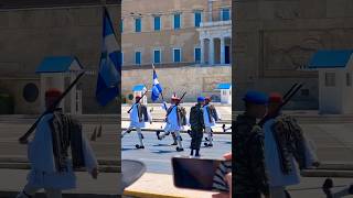 The Evzones  the elite Greek Presidential Guard  Hellas viral athensgreece greek travel [upl. by Yecart]