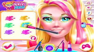 Super Barbie Hair and Makeup  Barbie Games for Little Girls SxHarbin Jodi [upl. by Yrffej188]