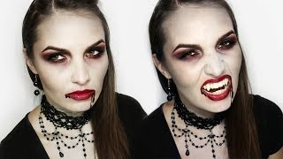 Mroczna Bohaterka  Charakteryzacja na Wampira Halloween Makeup Tutorial [upl. by Jesselyn288]