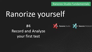 Ranorex fundamentals 4 Record and Analyze your first test case [upl. by Atteuqram]