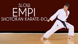 Empi SLOW  Shotokan Karate Kata JKA [upl. by Howlan]