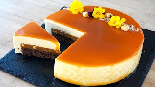 TORTA MOUSSE al CARAMELLO  Ricetta ASMR cakeshare [upl. by Hennie383]