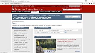 Occupational Outlook Handbook [upl. by Pantin]