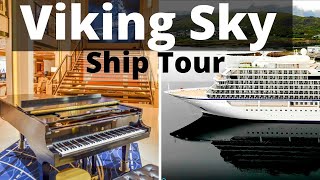 Viking Sky Cruise Ship Tour Review Bow to Stern  Cruise Fever [upl. by Ramej247]