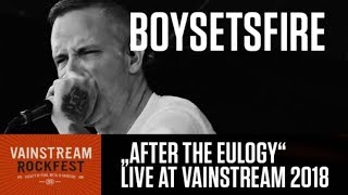 BOYSETSFIRE  After The Eulogy  4K Live Video  Vainstream 2018 [upl. by Elyag]