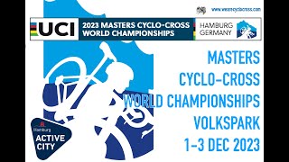 Hamburg Cyclocross WM Worldchampionships Masters 202324  Men Masters 4044 y  Onboard  teamrs [upl. by Atival]