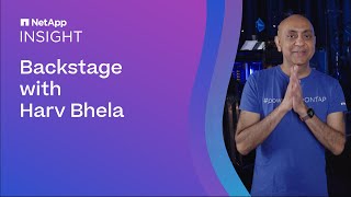 NetApp INSIGHT Day 3 Backstage with Harv Bhela [upl. by Ludlow]