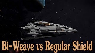 Elite Dangerous BiWeave vs Regular shields Side by side comparison [upl. by Groscr]