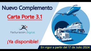 ¡Carta Porte 31 Ya disponible Conoce los requisitos de este nuevo complemento [upl. by Duane]