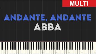 Abba  Andante Andante Instrumental Tutorial Synthesia [upl. by Migeon786]