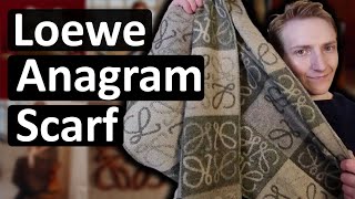 Loewe Anagram Scarf Review and Unboxing [upl. by Octavian]