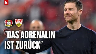 Leverkusen bleibt Titelkusen Xabi Alonso „Wir haben den Spirit zurück“  Bayer Leverkusen [upl. by Ahsatsan]