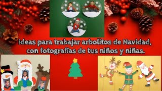 30 IDEAS DE ARBOLES NAVIDEÑOS CON FOTOS DE NIÑOS Y NIÑAS  NAVIDAD 2023 [upl. by Necyla]