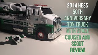 The 2014 Hess 50th Anniversary Toy Truck And Space Cruiser And Scout Review 🚚🛰🚀 [upl. by Lecia77]