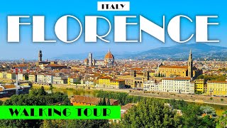 4K ITALY FLORENCE WALKING TOURWŁOCHY SPACER PO STOLICY TOSKANII FLORENCJA 7 [upl. by Sidnarb]