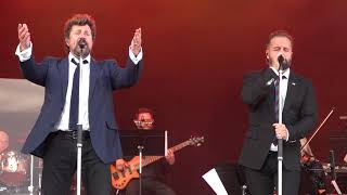 Alfie Boe amp Michael Ball  He Lives In You  Carfest South 250818 HD [upl. by Ojeillib286]