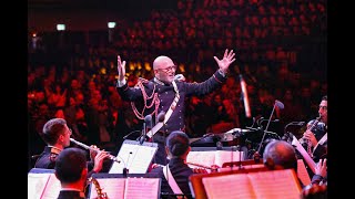 Firenze Pala Wanny Concerto di Natale Fanfara dei Carabinieri per allievi Marescialli e Brigadieri [upl. by Mireielle219]