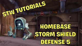 STW Tutorials Setup for Homebase Storm Shield Defense 5 [upl. by Anitnatsnoc]